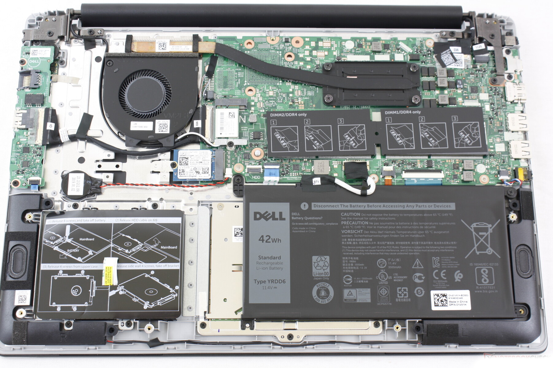 How to replace and fix Dell Inspiron 5580 5585 5588 450.0F803.0011 HDD Cable Hard disk drive (Dell Inspiron 15 5000 5585)